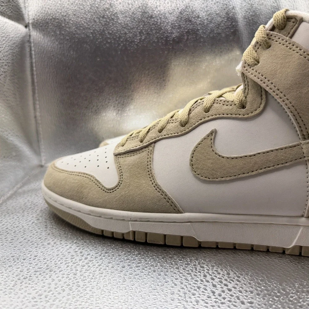 Size 10.5 Nike Dunk Hi‎ Retro PRM Phantom/Limestone-Sail Mens Shoes DQ7679-001